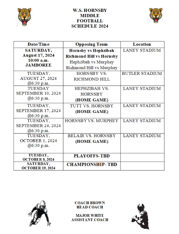 Football Schedule